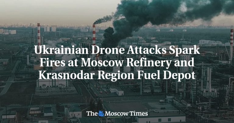 Un feu maîtrisé à la raffinerie de Moscou, mais des dégâts symboliques majeurs