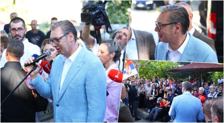 Aleksandar Vučić visite des cliniques mobiles et salue la croissance économique