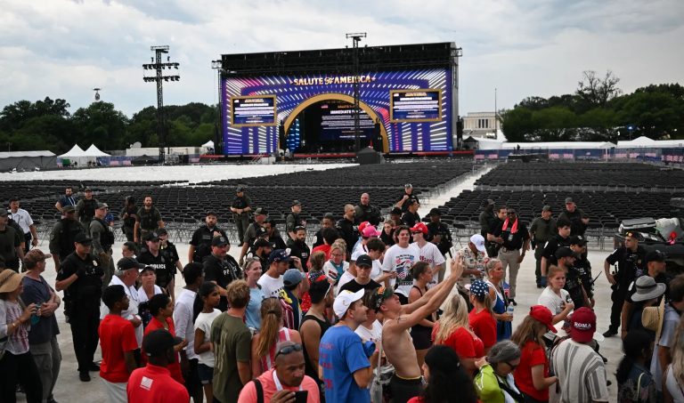 Évacuation du National Mall et risques météorologiques