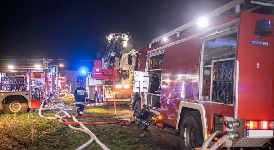 Incendie d'un entrepôt à Gdynia : 53 pompiers mobilisés