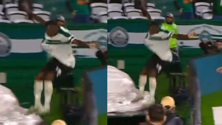 Jacy Maranhão chute dans un tunnel en célébrant un but annulé