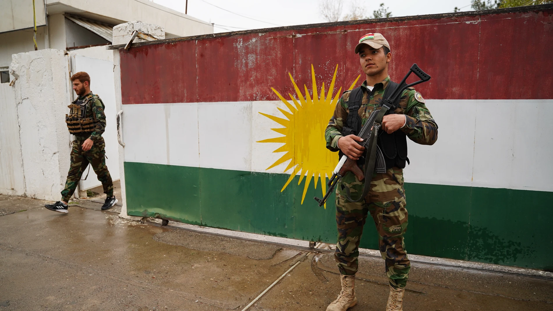 (Foto de ARCHIVO) March 14, 2026, Erbil, Iraq: A Kurdish fighter, a member of the Khabat Organization of Iranian Kurdistan