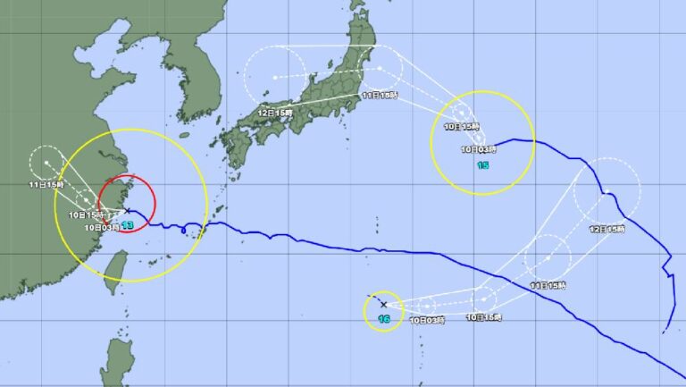 琵鷺颱風生成 與白海豚及昌鴻呈「三颱共舞」