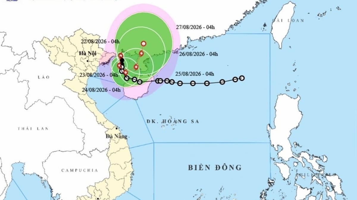 Dự báo tác động của bão số 4: Quảng Ninh, Hải Phòng mưa lớn, phổ biến 250-350mm, cục bộ có nơi trên 600mm
