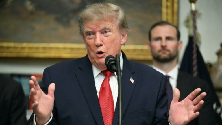Le président américain Donald Trump à la Maison Blanche, le 19 août 2026 à Washington