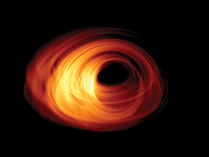 Artistic impression of the event horizon around the black hole at the center of our galaxy. Credit: M. Moscibrodzka/T