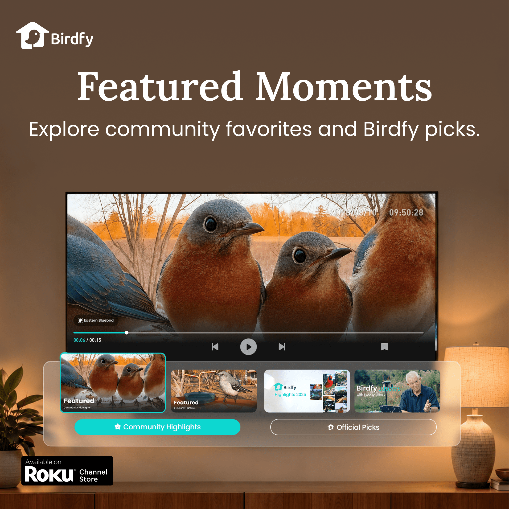 Birdfy Lance Son Application Sur Roku Pour Diffuser Les Oiseaux Du Jardin