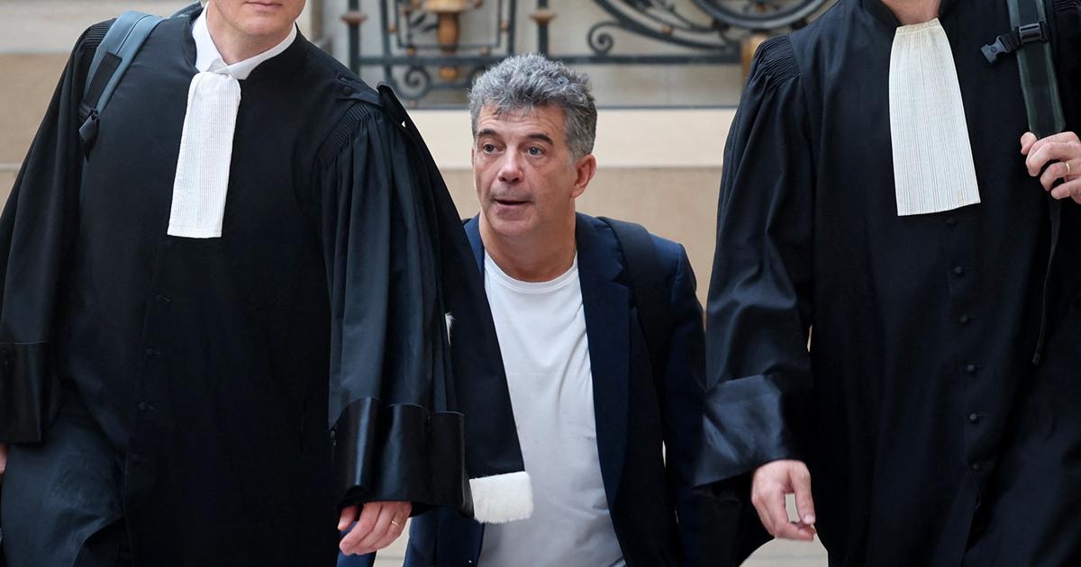 Stéphane Plaza à la cour d’appel de Paris, accompagné de ses deux avocats