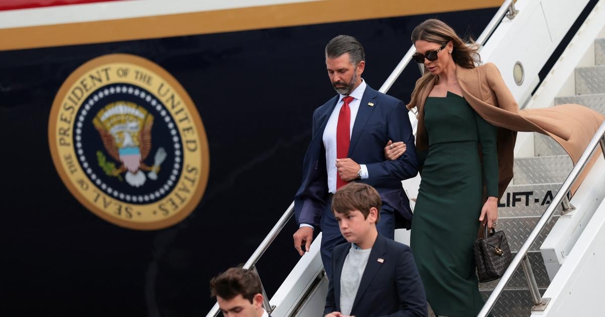 Donald Trump Jr et sa femme Bettina Anderson