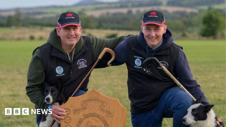 David Howells et son fils Jack remportent les Championnats du monde de chiens de berger