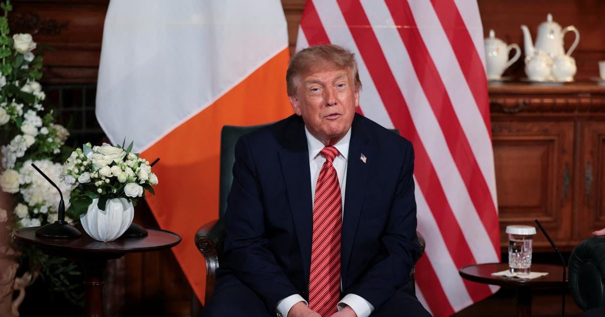 Depuis Dublin, Donald Trump se prononce en faveur de l'unification de l'Irlande
