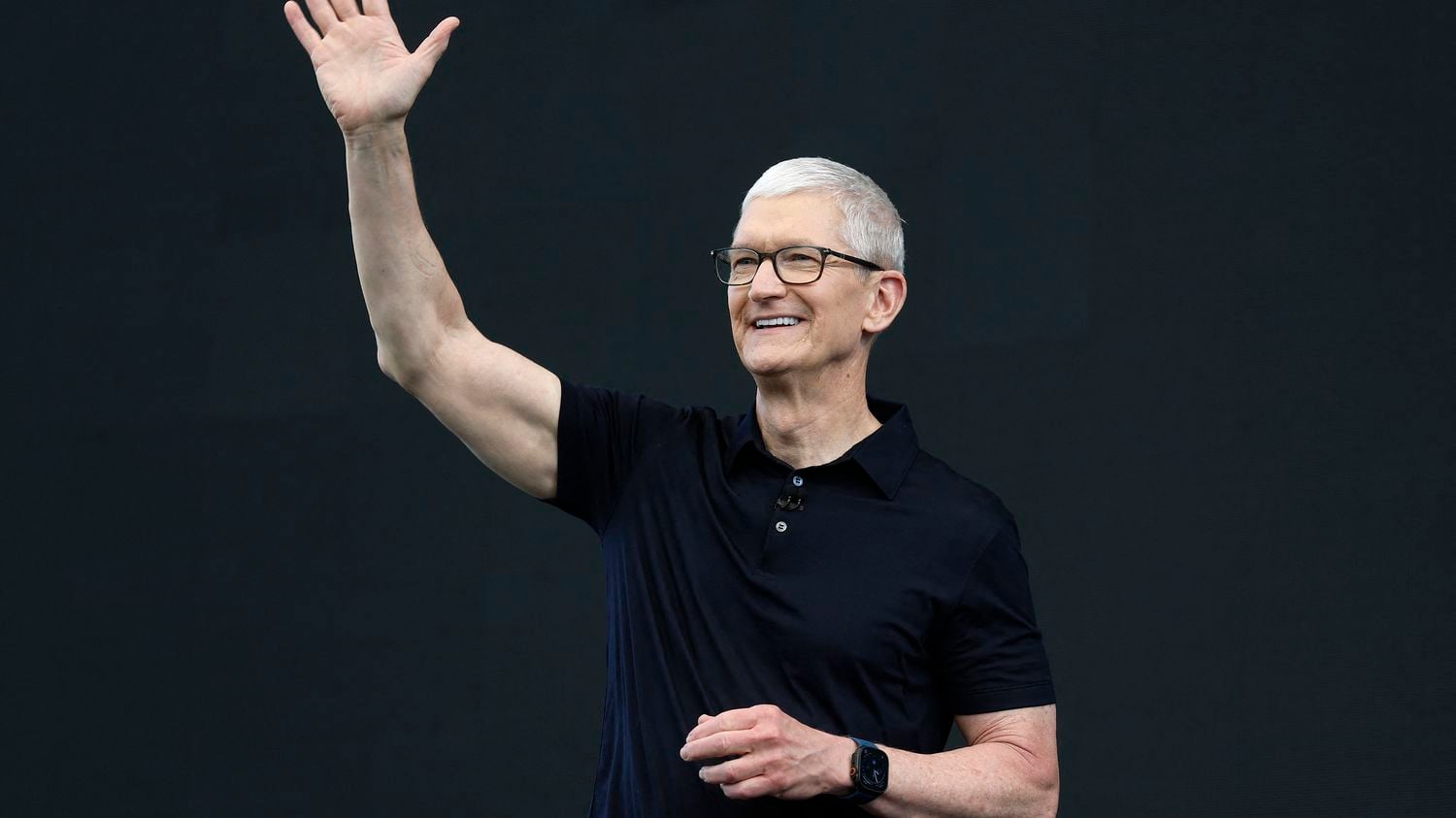 Le PDG d'Apple, Tim Cook, prononce le discours d'ouverture lors de la WWDC d'Apple à l'Apple Park, le 8 juin 2026 à