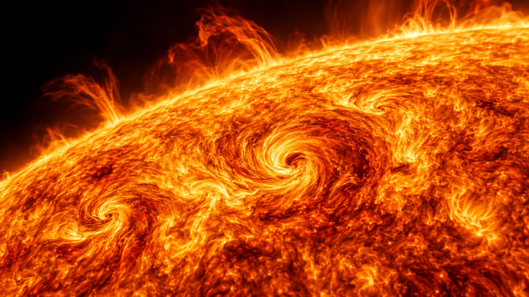 Télescope Daniel K. Inouye : Des Micro-Vortex de Plasma Capturés sur le Soleil