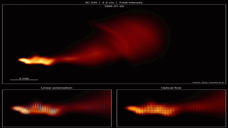 A gif showing orange gas blowing against a black background