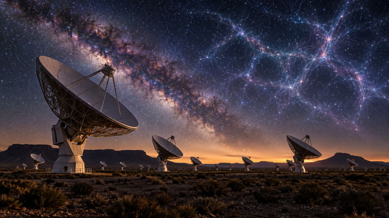 MeerKAT Détecte Un Signal Radio D'Hydrogène Neutre Vieux De Milliards D'Années