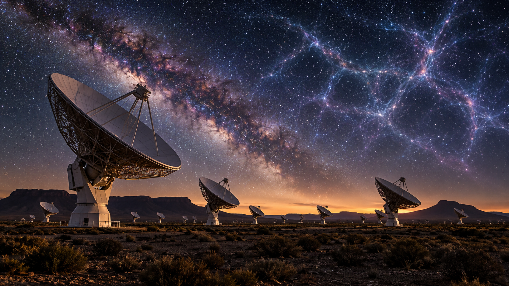 MeerKAT Détecte Un Signal Radio D'Hydrogène Neutre Vieux De Milliards D'Années