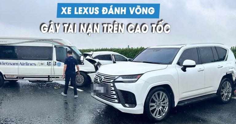 Conducteur de Lexus détenu après un accident sur l'autoroute Pháp Vân - Cầu Giẽ