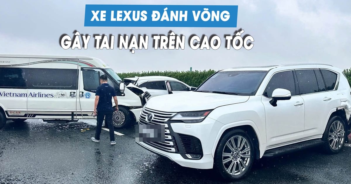 Conducteur de Lexus détenu après un accident sur l'autoroute Pháp Vân - Cầu Giẽ