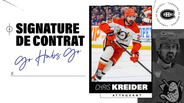 Chris Kreider Signe Un Contrat D'une Saison Avec Les Canadiens de Montréal