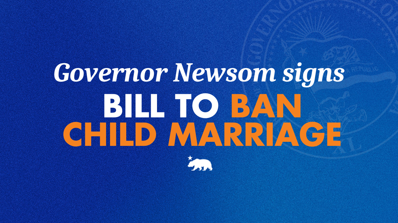 Californie : Gavin Newsom promulgue une loi interdisant le mariage des mineurs