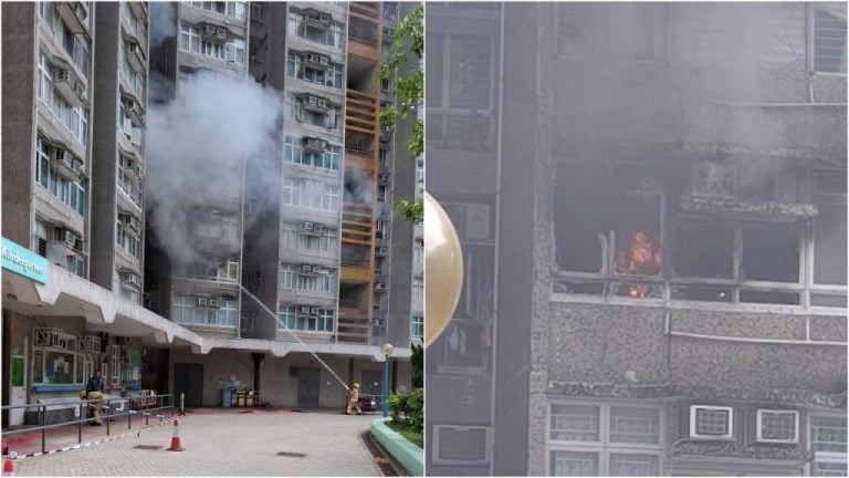 Kwun Tong : un adolescent sauvé d'un incendie sur une climatisation