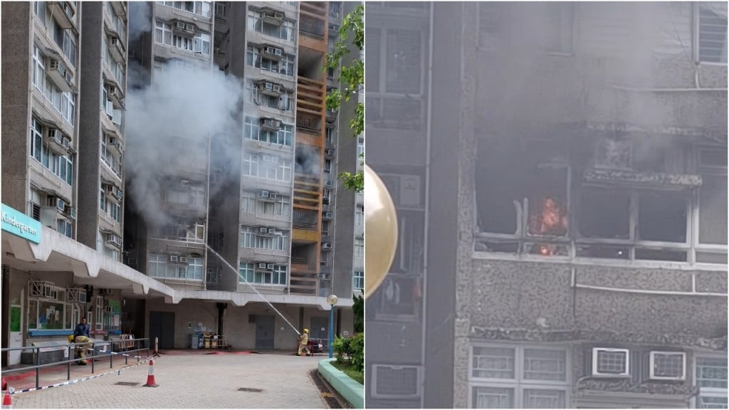 Kwun Tong : un adolescent sauvé d'un incendie sur une climatisation