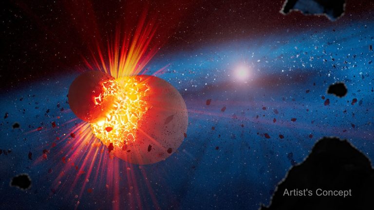 Des collisions planétaires révélées par le télescope spatial James Webb