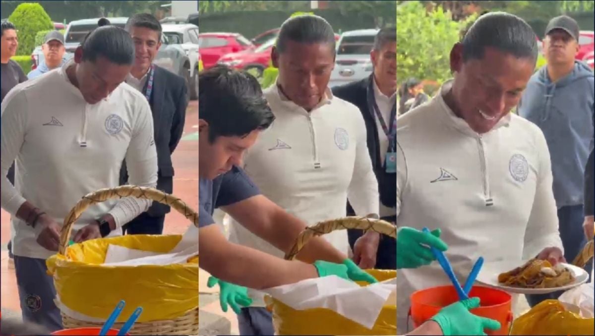 Cruz Azul : Joel Huiqui offre des tacos aux journalistes