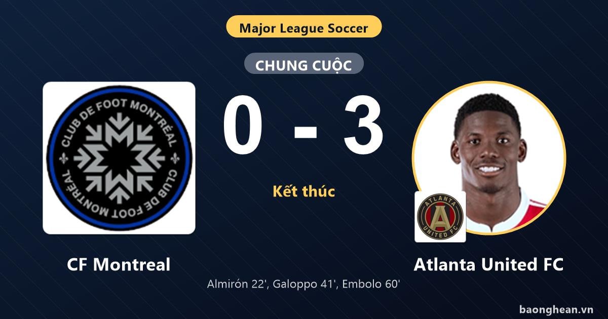 Le CF Montréal s'incline 3-0 face à l'Atlanta United FC au Stade Saputo
