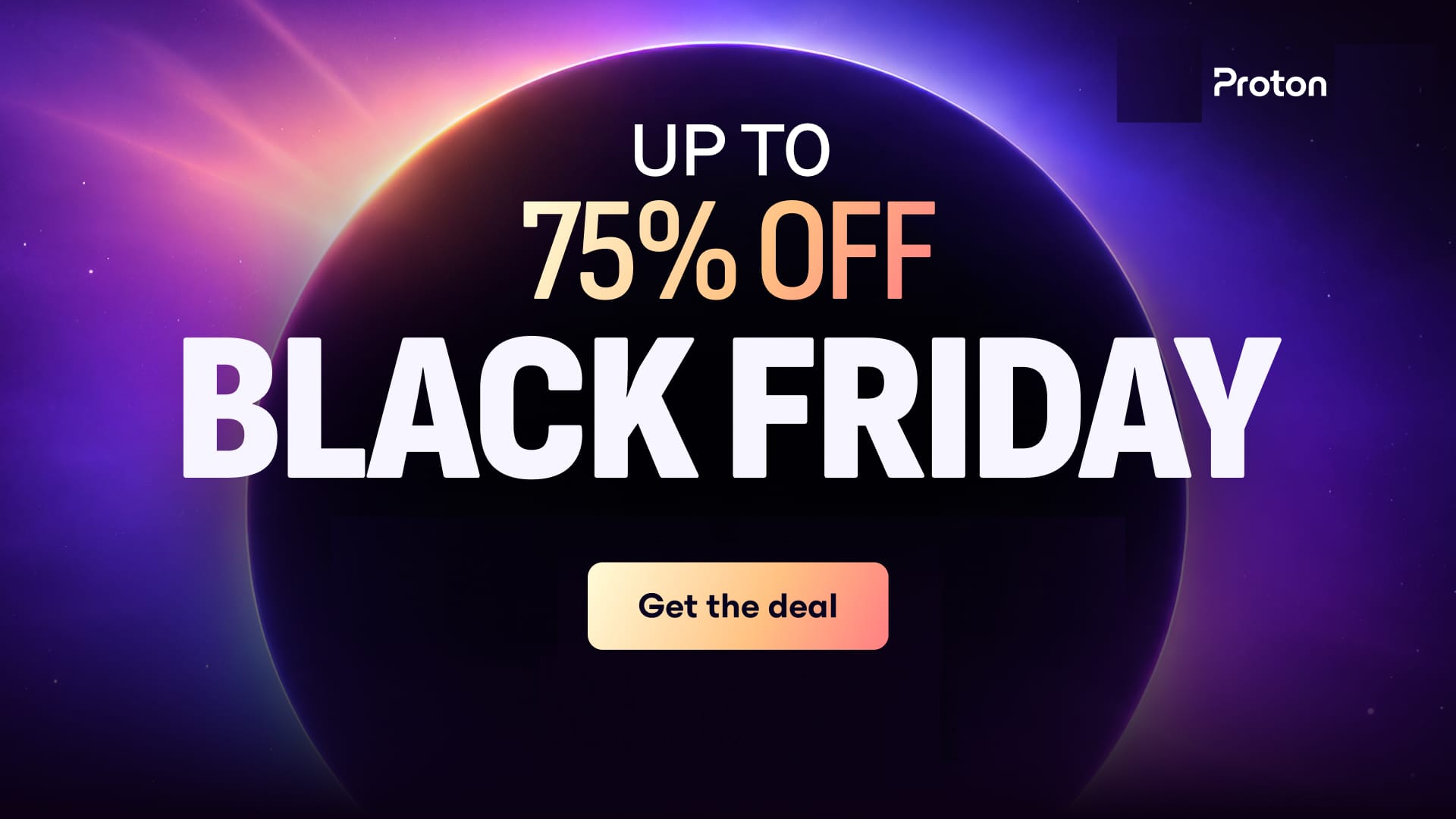 Proton propose jusqu'à 75 % de réduction pour son Black Friday 2026