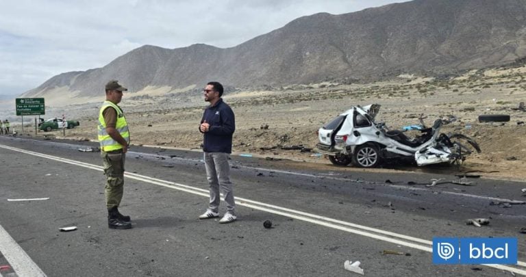 Un mort dans un accident impliquant trois véhicules sur la Ruta 5 Norte
